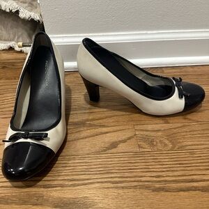 Predictions Black and Cream Heels